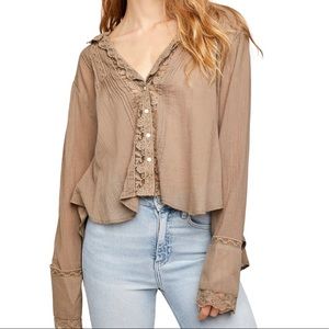 Free People's classic button-down top XS/TP